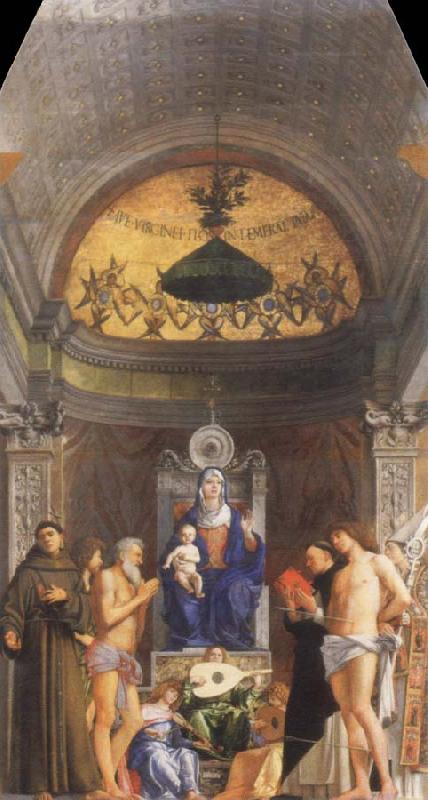 Giovanni Bellini st.job altarpiece oil painting image